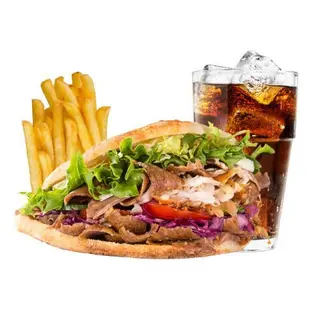 Menú super kebab (32 cm.)